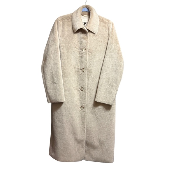 Donna Karan  Button Front Maxi Coat - Medium - Picture 3 of 9